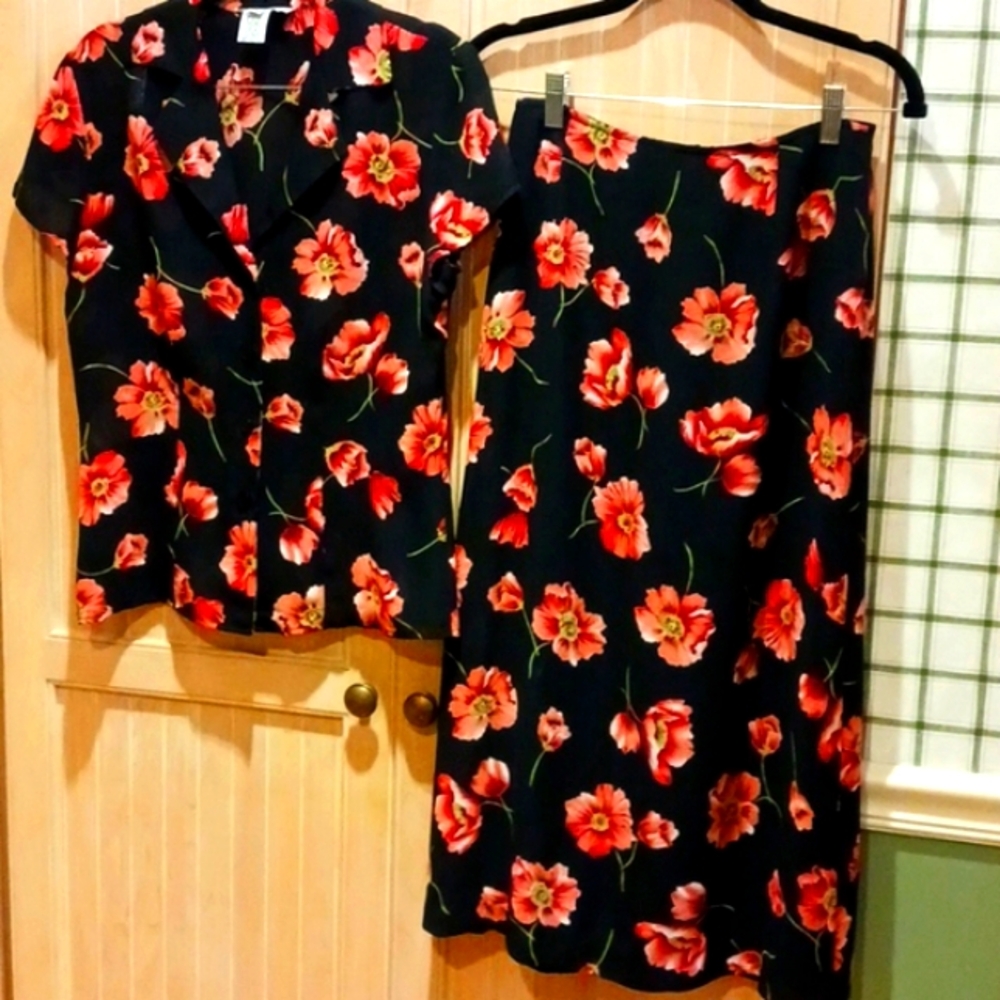 Beautiful Tea Length 2piece dress NWOT